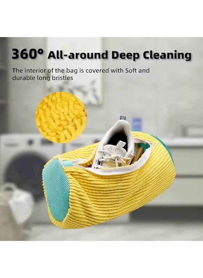 Shoe Washing Bag with Inner Brush – Ideal Protection for Shoes in the Washing Machine, Easy to Use & Shape-Saving S - Image 3